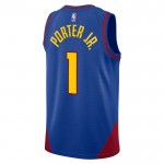 Denver Nuggets Trikot Michael Porter JR 1 Jordan 2022-23 Statement Edition Blau Swingman - Herren